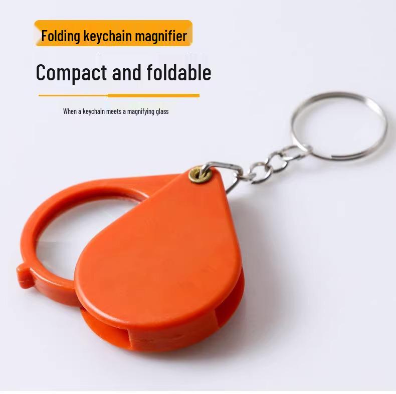 

Новичок 6-кратная складная мини-лупа-брелок для пожилых людей - Портативный ручной инструмент для чтения