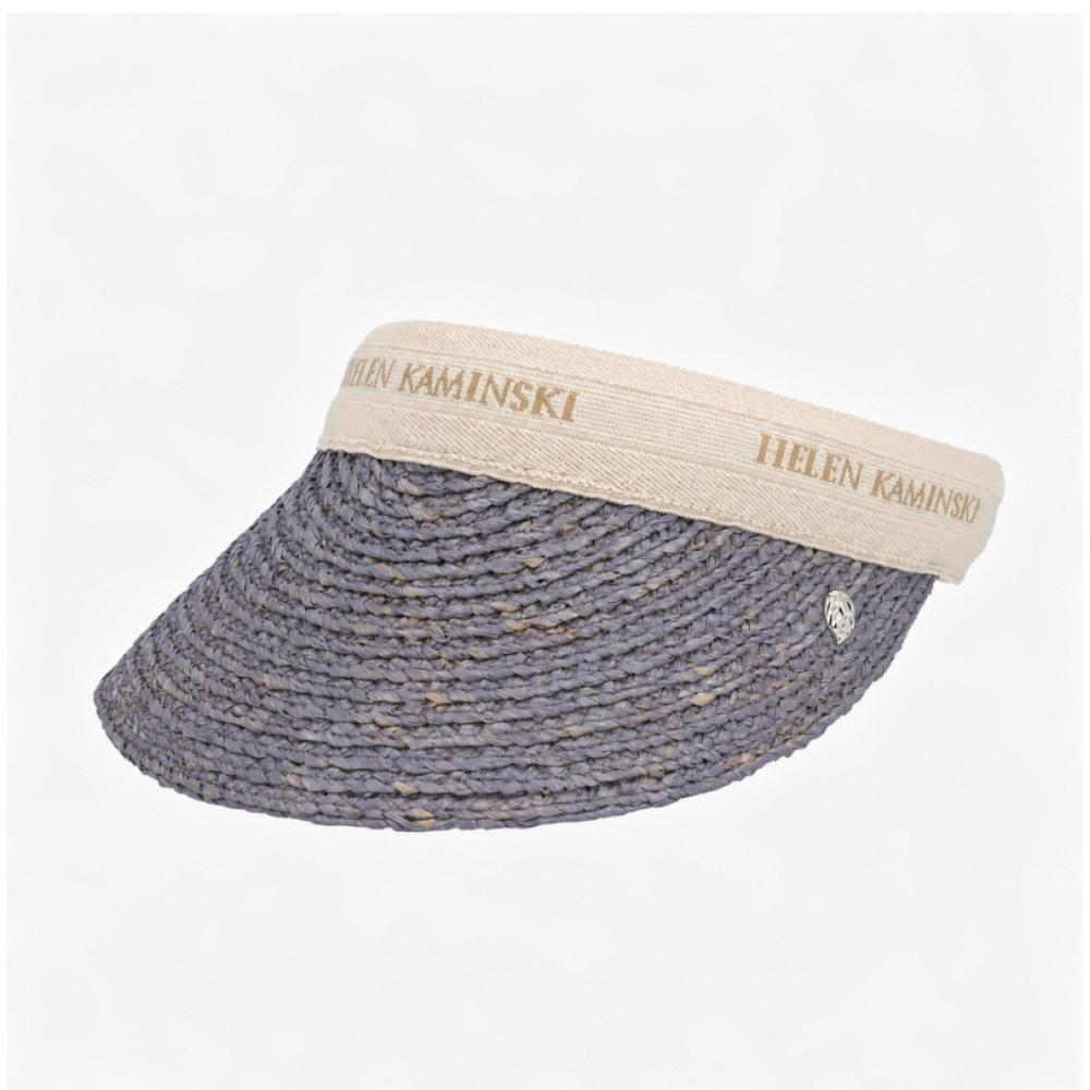 Cappello da sole con visiera Helen Kaminski Lintl Bianka 8 Lilla Naturale Logo