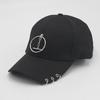 Dad Hat Creative Piercing Ring Baseball Cap Punk Hip Hop Caps Cotton Adult Casual Solid Adjustable Unisex Caps