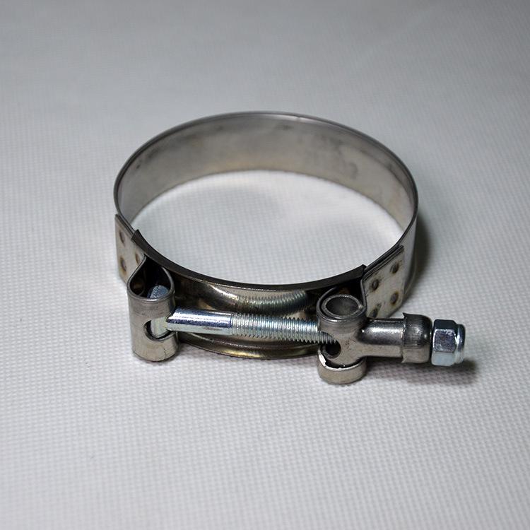 T-Type Stainless Steel Hose Clamp: Widened, Thickened Fastener for Car Intake Pipe and Rubber Hose