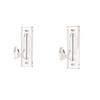 2 Pack Nonslip Acrylic Wall Mounts Weapons Model Holder For Showcasing Lightsabers And Decorative Weapons Models