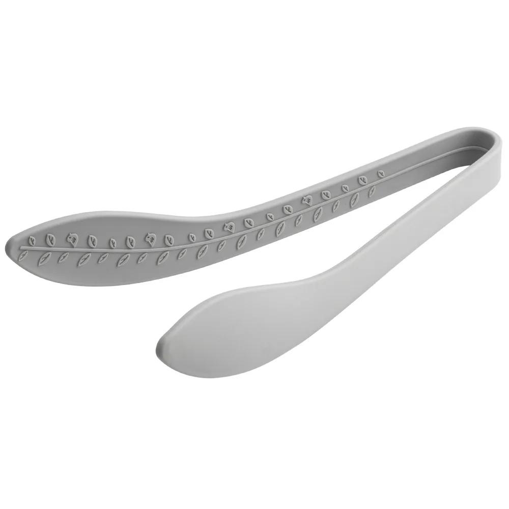 Leaf Shape Silicone Food Clamps Barbecue Salad Cooking Serving Clip Anti-Slip Food Tong Kitchen Tongs Clamp Kitchen Accessories