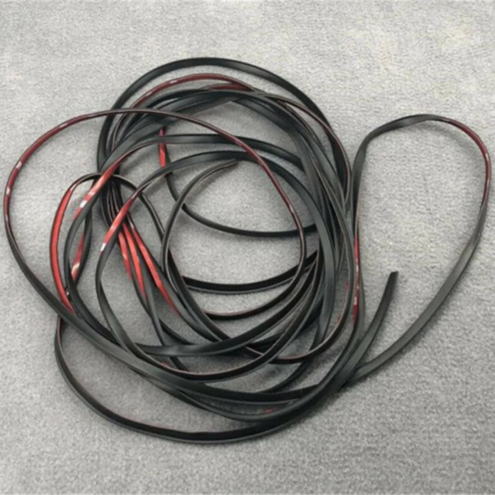 Striscia di Gomma a T 4M per Guarnizione Porta Auto Bordo Cofano Baule Modanatura Guarnizione EPDM Gomma con Nastro Adesivo Bifacciale
