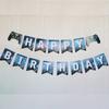 Video Game Party Supplies Set Baby Boy Birthday Party Decoration Happy Birthday Gaming Backdrop Game Table Covers Gamer Balloons