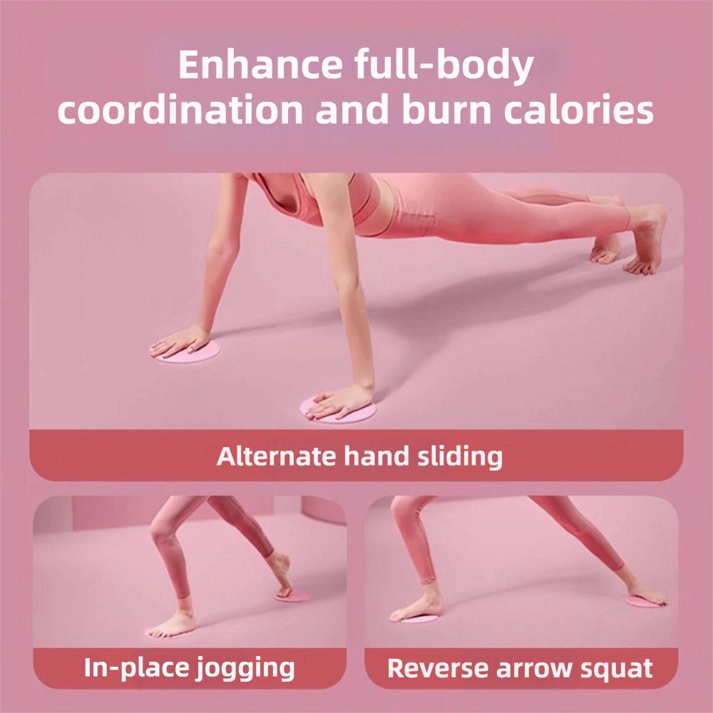 2pcs Solid Color Yoga Sliding Discs Full-Body Workout Core Slider Discs  Sports Equipment
