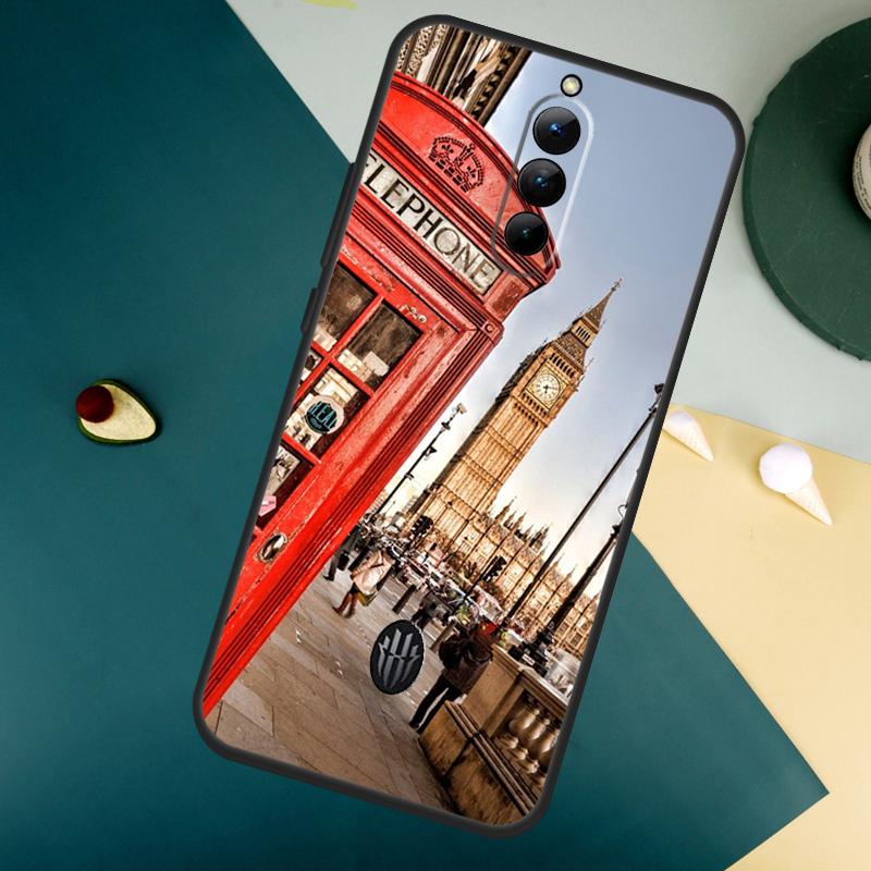 London Bus England Big Ben For ZTE Nubia Red Magic 10 Air 8 9 8S 9S 10S Pro Plus 7 6S 7S Pro Red Magic 11 Pro Plus Case
