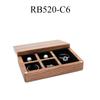 Wedding Wood Rings Jewelry Organizer Box Display Travel for Case Portable Storage Square Shape Box Walnut Necklace Holer