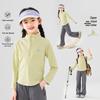 Moonkids Girls' Quick-Dry UV Protection Long Sleeve Sports T-Shirt