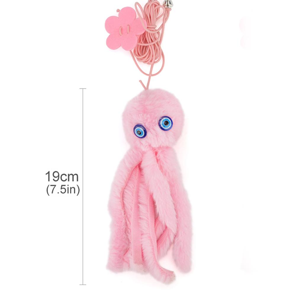 Small Octopus Cat Toy Suction Cup Hanging Cat Toy Squid Retractable Hanging Door Pet Supplies Self-hey Interactive