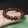 12mm Single Loop Zambia Blood Sandalwood Beaded Bracelet Ethnic Style Unisex Simple Wooden Hand Jewelry Gift Ornament