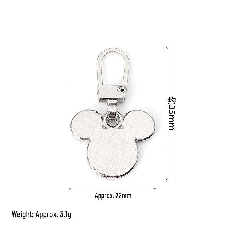Detachable Metal Zipper Pull Tab Accessory for Bags, Shoes, and Clothes Repair