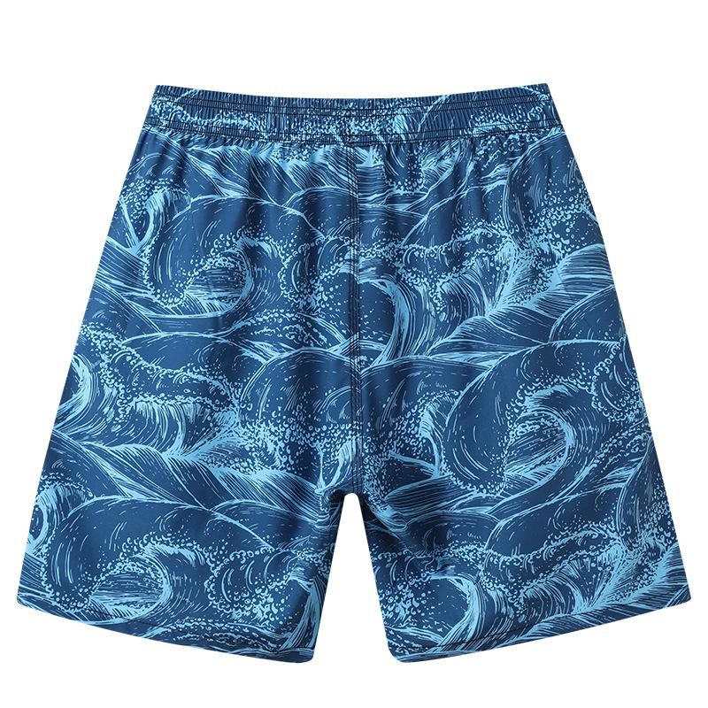 Beach Pants Men'S Rafting Swimming Loose Large Size Shorts Summer Surf Shorts Travel Vacation Five-Point Pants Quick-Drying Swimming Trunks