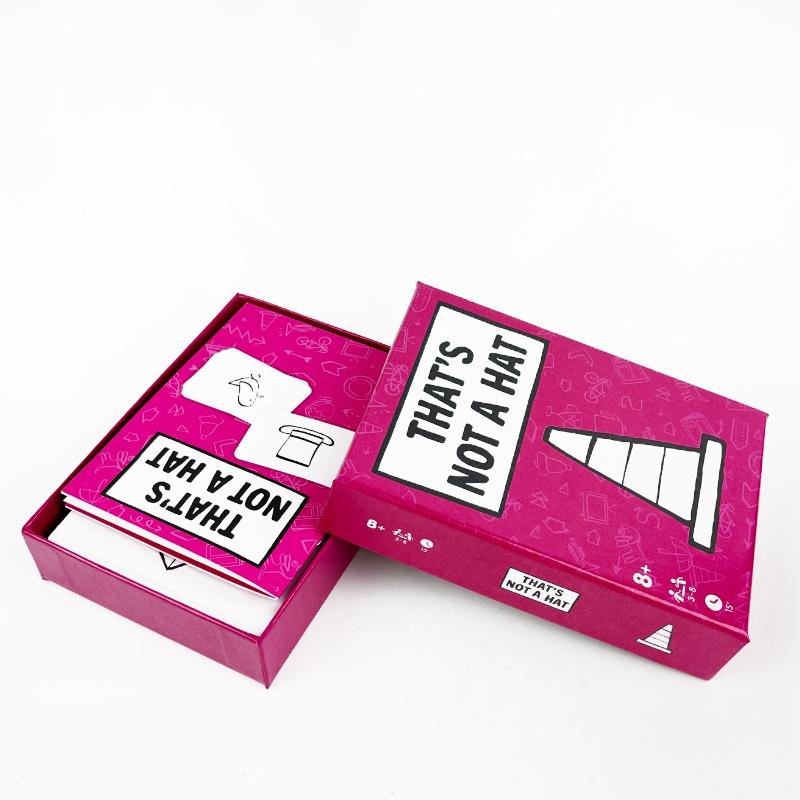 1 Set Gioco da Tavolo Inglese Per 3-8 Giocatori Che Non È Un Cappello Gioco di Festa Felice Kit Gioco da Tavolo Top Con Gioco di Carte Base Esteso