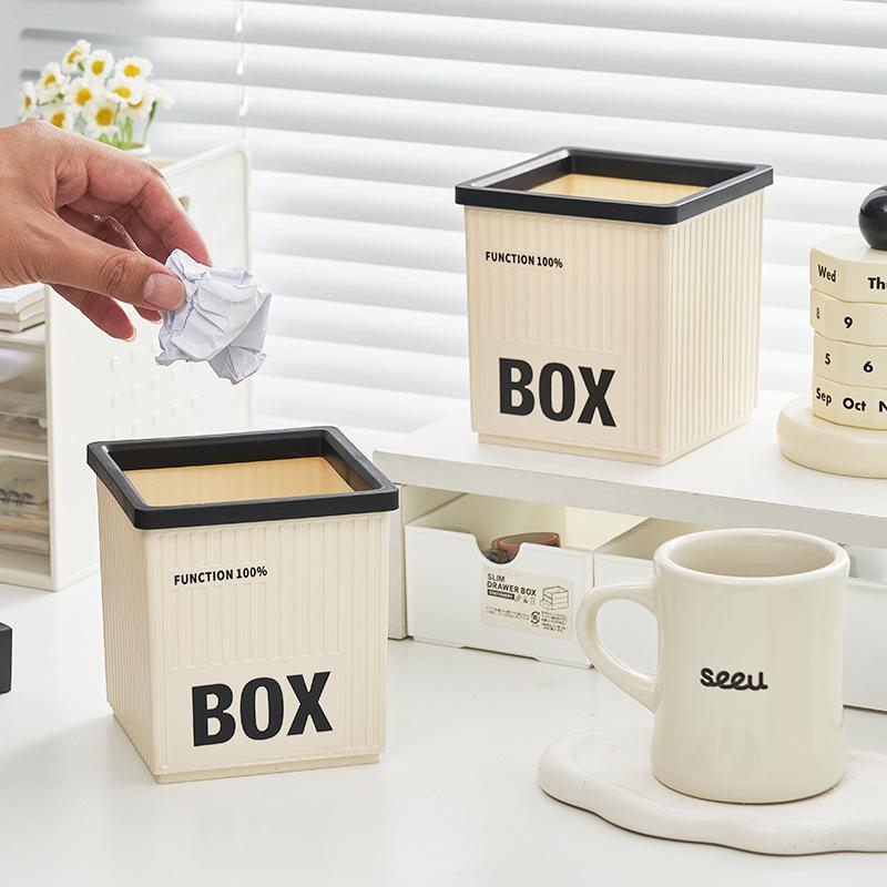 Creative Desktop Pen Holder - Large Capacity Plastic Storage Box for Students, Girls, and Offices