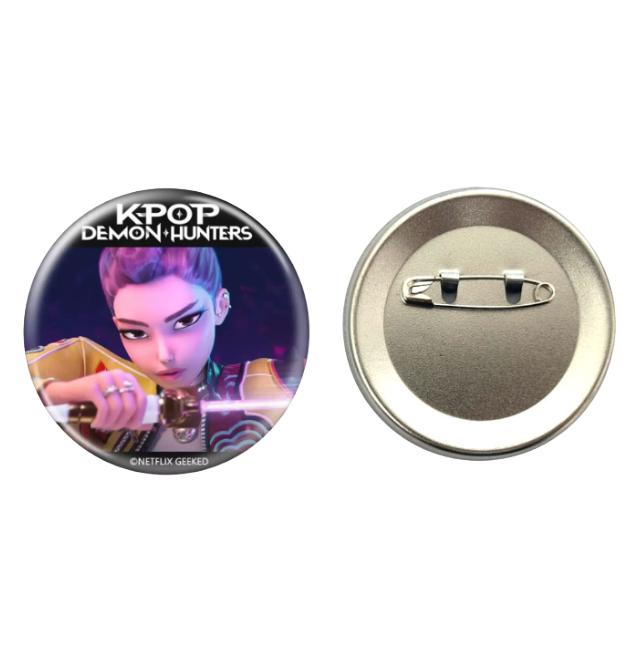 K-Pop Demon Hunters Huntrix, Saja Boys Character Badge Set (10pcs) (2 Options)