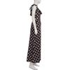2026 Elegant French Polka Dot Ruffle Dress - Slimming, Backless U-neck with Romantic Drape
