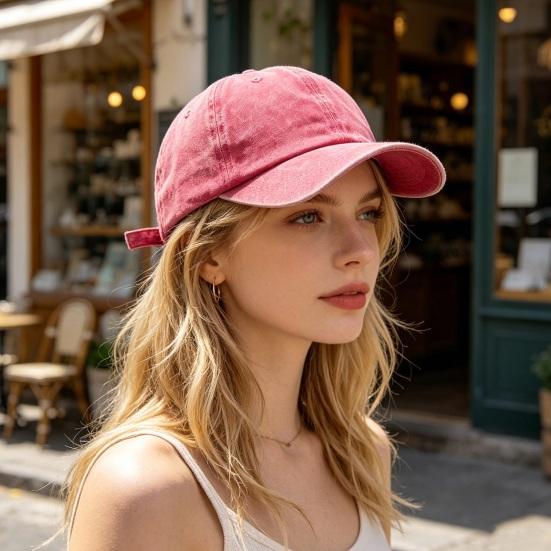 Baseballpet Zachte Top Verstelbare Gesp Gewassen Verweerd Zon Hoed Retro Straatstijl Mannen Vrouwen Baseballpet