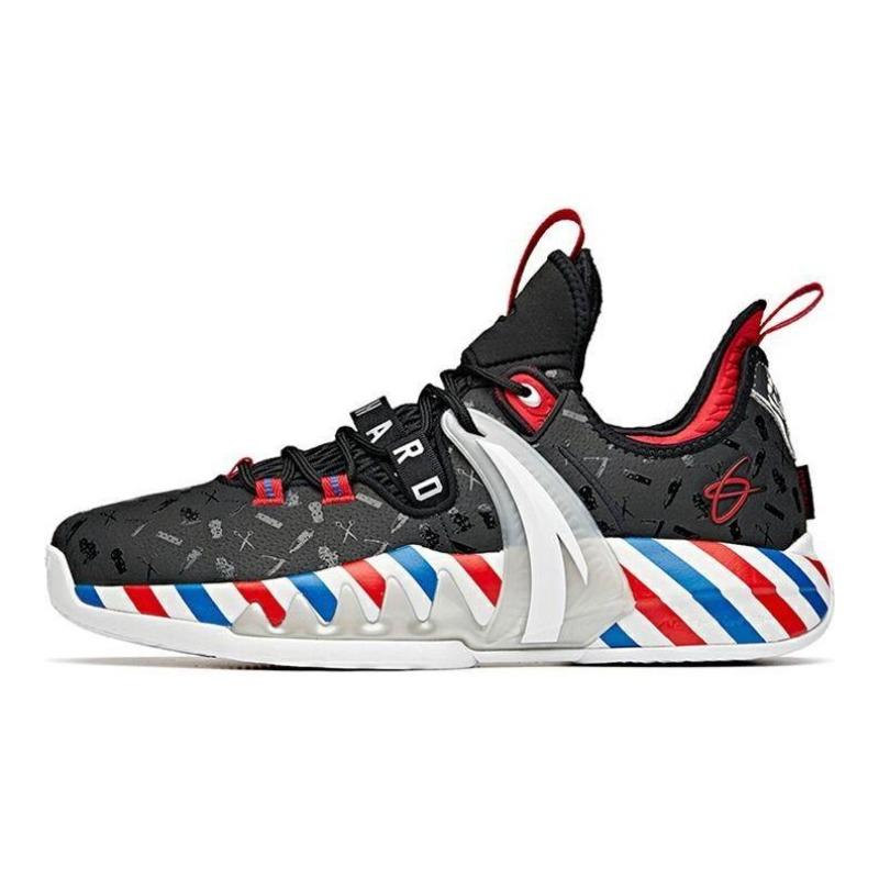 Anta Gordon Hayward GH2 Barbershop men low-top practical basketball shoes black-white-red 112111103-6 44.5