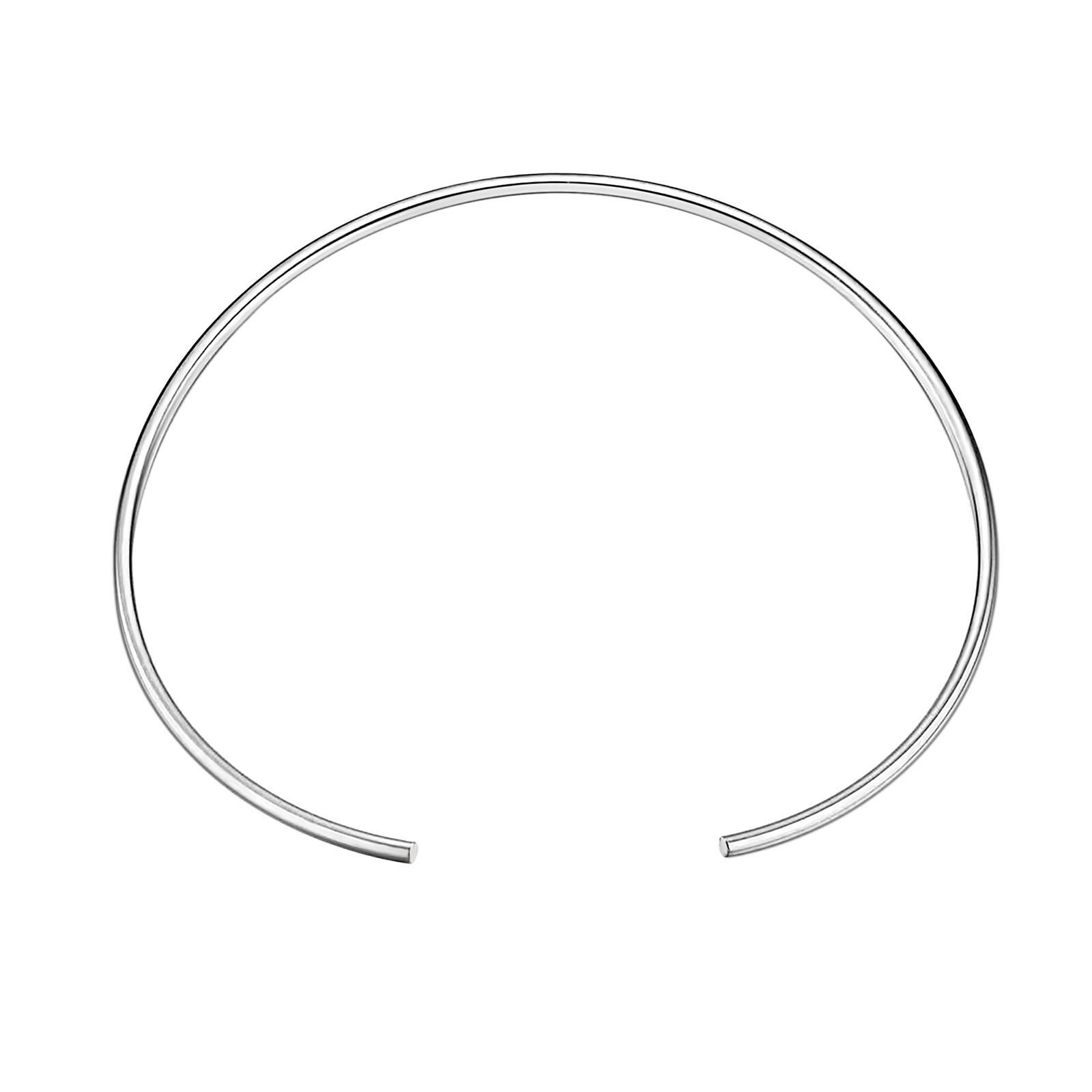 

Stainles Steel Chocker Collar Necklace For Women, Open Neck Cuff Torques , Minimalist Necklace Birthday Party Gift