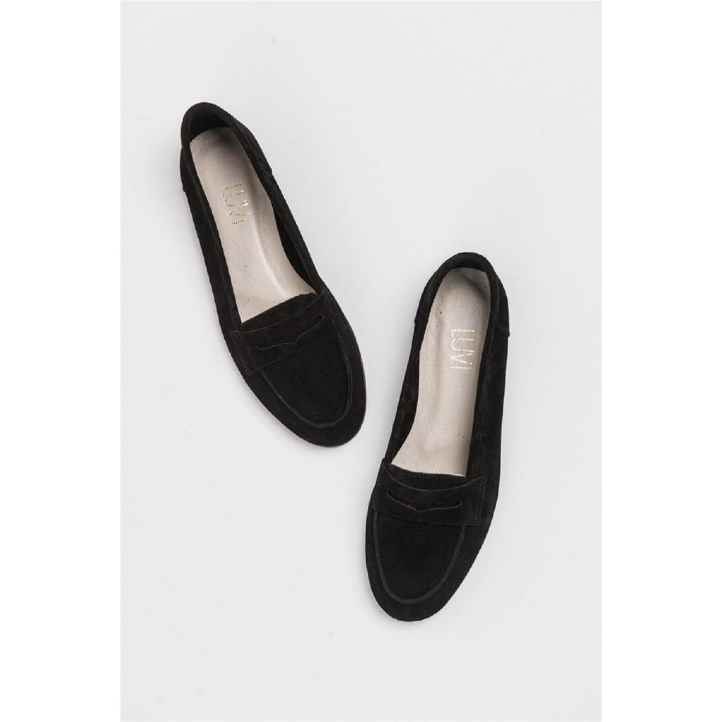 F02 Clay Suede Women's Ballerinas