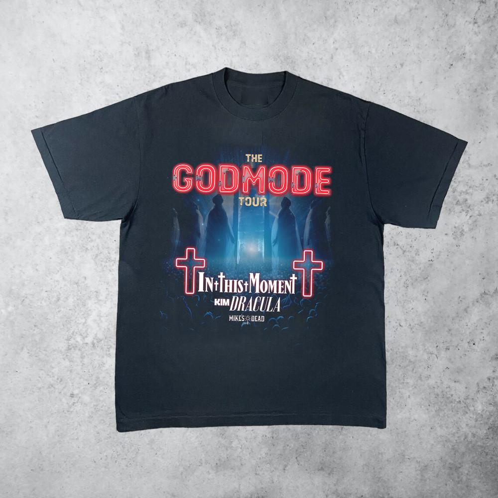 In This Moment The Godmode Tour 2024 T Shirt Full Size S-5XL Unisex T-Shirt S