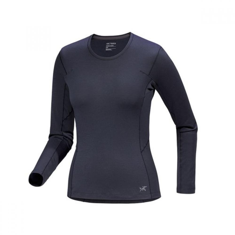 Arc Teryx Satoro Sl Merino Wool Crew Neck Ls Women Atofwx9046 Black Sapphire XS