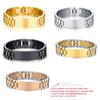 Personalized Men Bracelet Stainles Steel In Gold Color Custom Text TO MY SON Mens Accessories