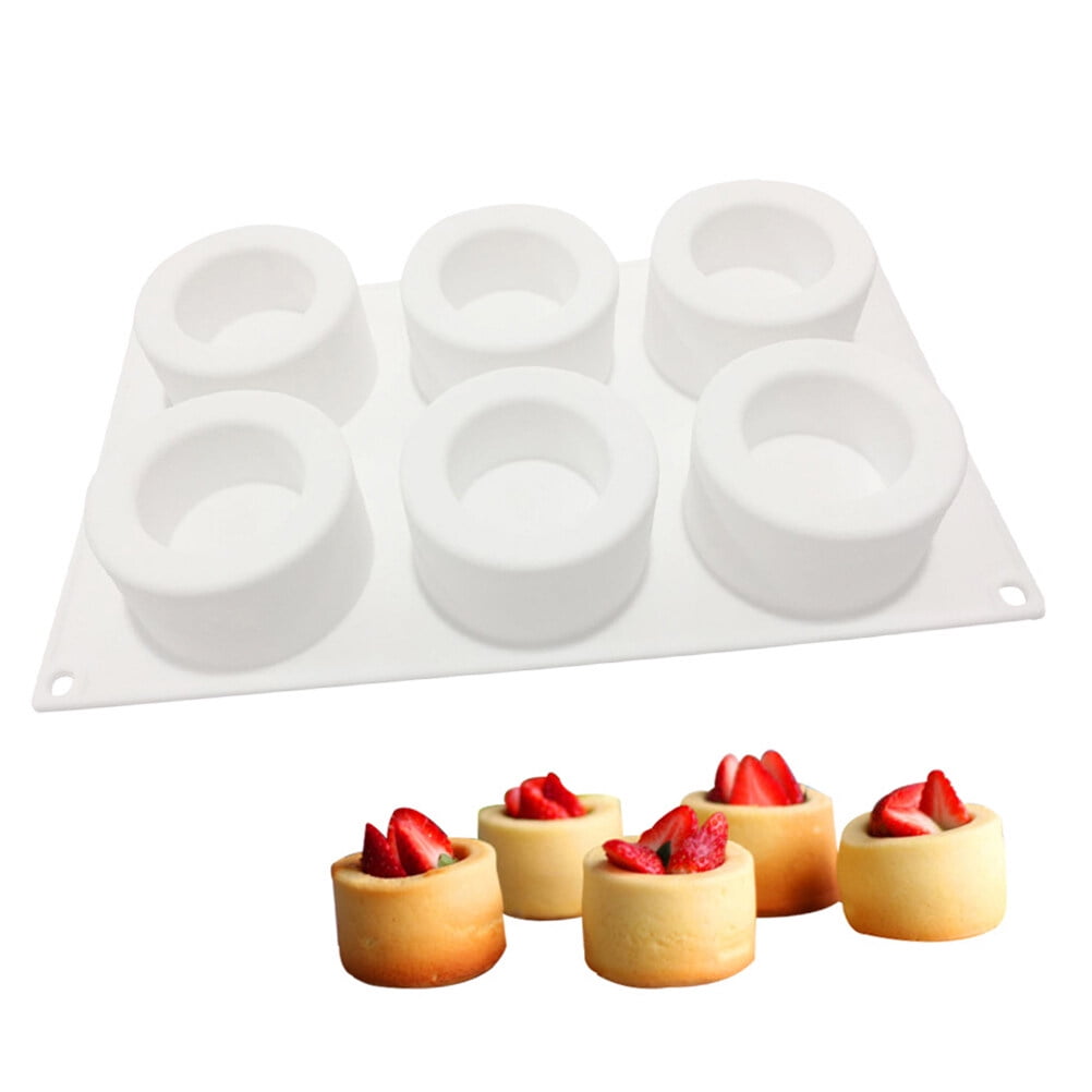 Silicone Mini Cake Mold for Baking Oval Round Floral Shapes Non-Stick Flexible Molds for Cupcakes Desserts Baking Accessories