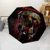 Custom Name Friday the 13th Theme Automatic Umbrella, Lightweight & Portable, 8 Rib, Perfect for Outdoor Travel, Birthdays, Christmas, Gifts.