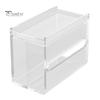 Storage Organizer Toilet Tissue Box With Top Shelf Transparent Large Capacity Wall Mounted Paper Drawer Toilet Roll Paper Storage Rack