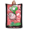 Invader Zim Gir Dib Robot Blankets Flannel Textile Decor  Portable Super Soft Throw Blanket for Bed Car Bedspread