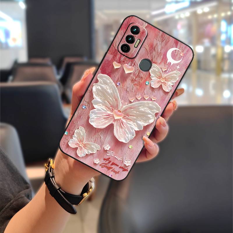 Anti-dust Shockproof Phone Case For Tecno Spark 7/Spark7T Silicone Protective Durable Cartoon Soft case Phone Pouch TPU