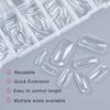 160Pcs/Box Curved Stiletto Nail Dual Form Full Cover Molds For 3D Cat'S Claw Sculptural Acrylic Nail Extension