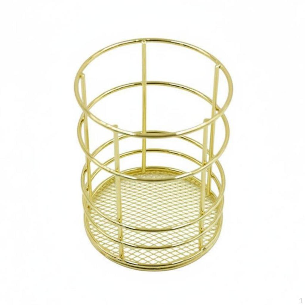 Nordic Aesthetic Stationery Holder Wrought Iron Crafted Metal Wire Pencil Cup MultiFunctional