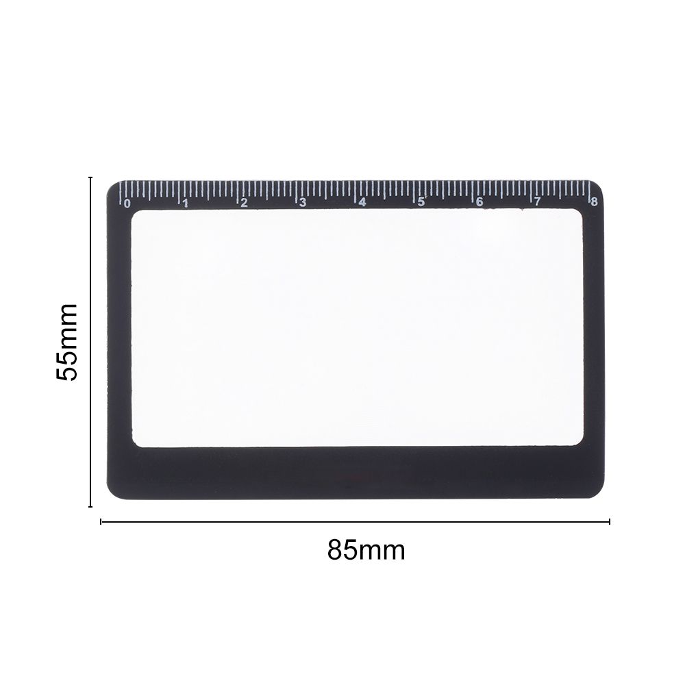 Ultra-thin Convinient With Scale Magnifier Sheet Book Page Magnification X3 Magnifying Outdoor Focused Ignition