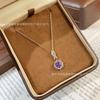 Sunflower Full Diamond Zircon Pendant for Women, Light Luxury, High Grade, Imitation of Moissanite Pendant Necklace, Fashion Jewelry