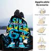 1PC Custom Name Electric Winter Character Flannel Blanket Versatile,all-season Throw Suitable for the Living Room,bedroom,camping,travel,and Gift