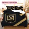 Los Angeles FC Set Copripiumino con Fantasia Decorazione per la Casa Regalo (1 * copripiumino + 2 * federe senza imbottitura)