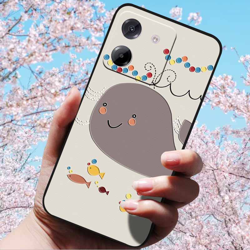 For Xiaomi Poco M7 Pro 5G Case 3D Relief Flower Emboss Soft Silicone various Flower For Poco M7 Pro 5G 3D CuteCartoon Cover Case