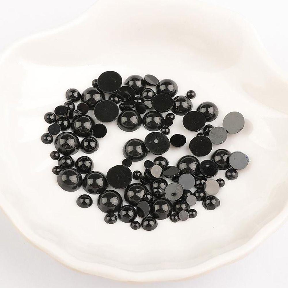 100-500 Stück 3-8mm Halbrunde Perlen Kunststoff Spielzeug Auge Perle Langlebige Spielzeugaugen Zubehör Kinder