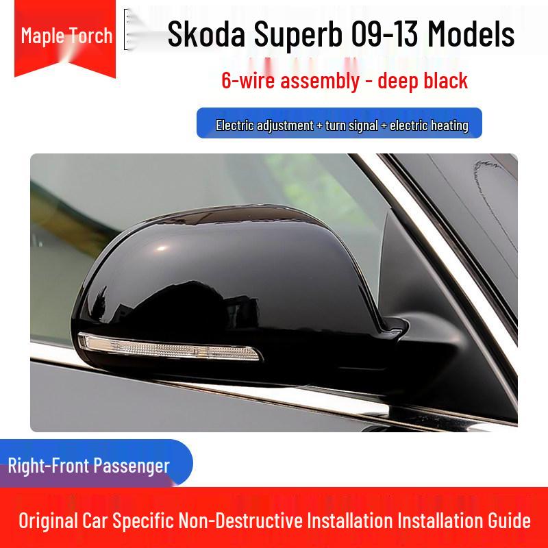 Skoda Superb Rearview Mirror Assembly 09-13 Model - Original Glass Dedicated Reversing Mirror