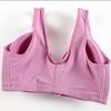 Breathable Plus Size Front Clasp Bra Wire Free Push Up Full Cup Wrapped Soft Bralette for Women