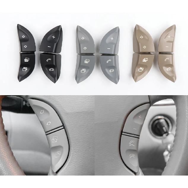 1 Pair Multifunction Steering Wheel Control Button Switch Cover For Mercedes-Benz W220 S430 S500 S600 CL500 CL600