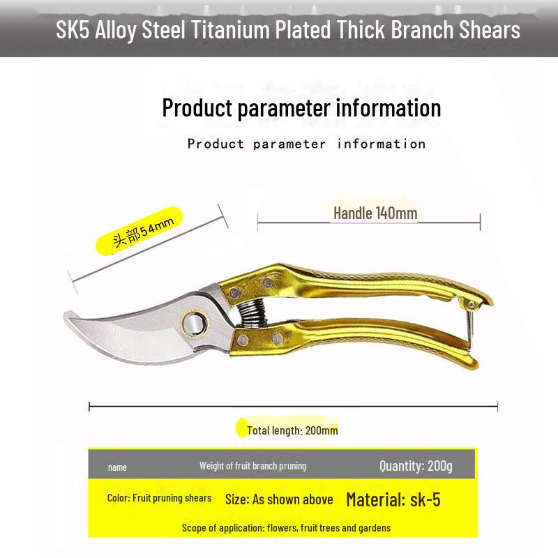 Garden Pruning Shears for Fruit Trees and Thick Branches