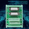 DB15-M6 DB15 DIN Rail Double Female Head Terminal Block Board Terminal Block  Equipment Wiring