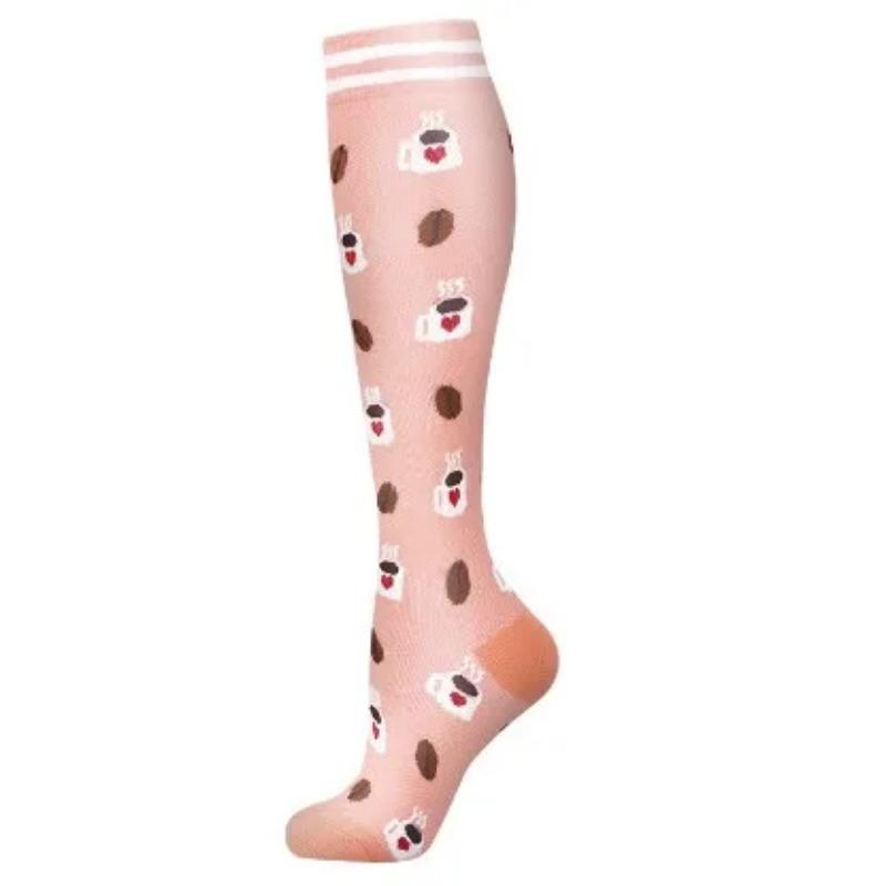 New Compression Socks Sports High Running Marathon Recovery Outdoor Cycling Hiking Riding Non-slip Stockings High For Men &Women