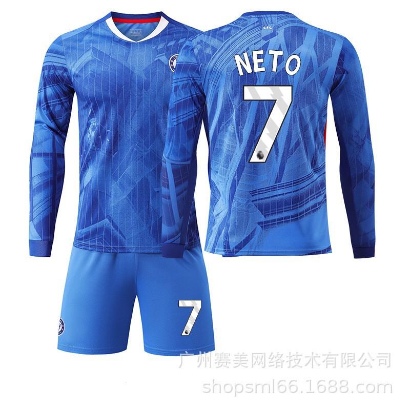 2526 Chelsea Home Long-sleeved Football Uniform Set Children's No. 10 Palmer Jersey 8 Enzo 24