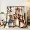 Adorable Mouse Family Themed Blanket bedroom Blanket for Livingroom Couch lunch break Soft throw for Friend's festival Gift