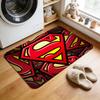 Movie S-Superman Logo Cool Art ML Hogar Bedside Rug Kitchen Bath Floor Mat Hallway Balcony Carpet Entrance Doormat Decor Home
