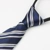 Tie Men'S, Business Zipper Work Security Shirt Striped Red Blue 8Cm Knot Free Easy To Pull